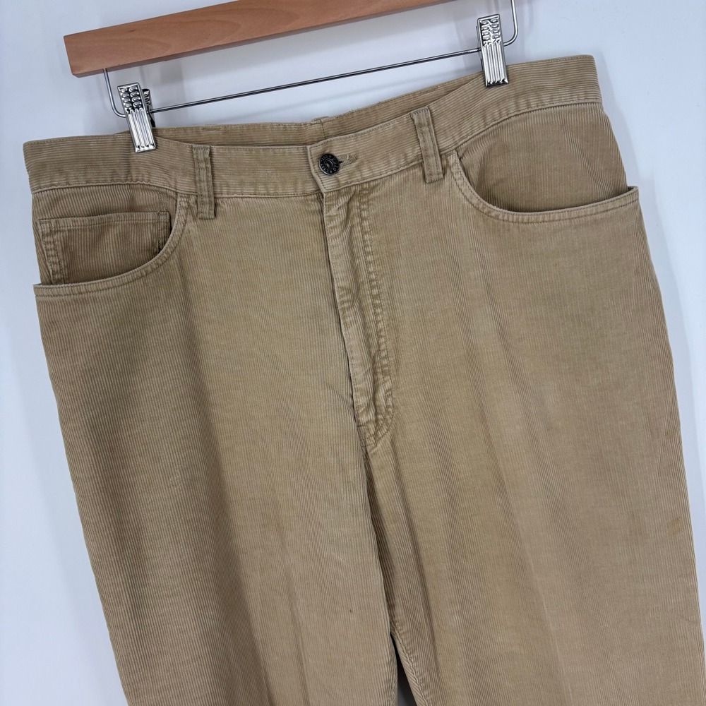 Polo Ralph Lauren Corduroy 5 Pocket Pants Men 34x33 (Tag 36x34) Khaki Preppy